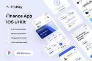 Finpay - Finance App UI Kit, an UI Kit Template by Creative Perspective (Thumbnail 1 of 6)