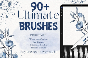 90+ ULTIMATE PROCREATE BRUSHES