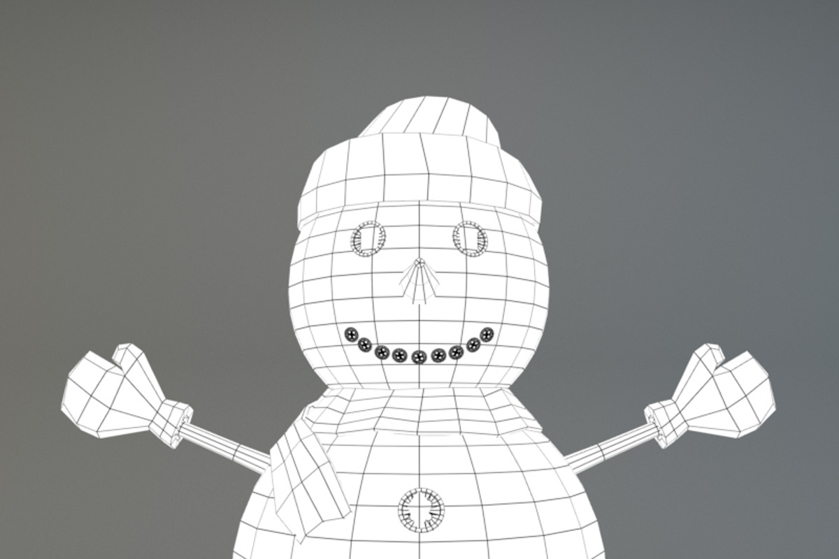 Cartoon Snowman, a Characters & Person 3D Model by XYZ Space (Photo 6 of 7)