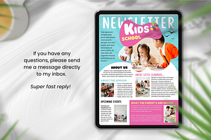 Kids Newsletter Canva Template