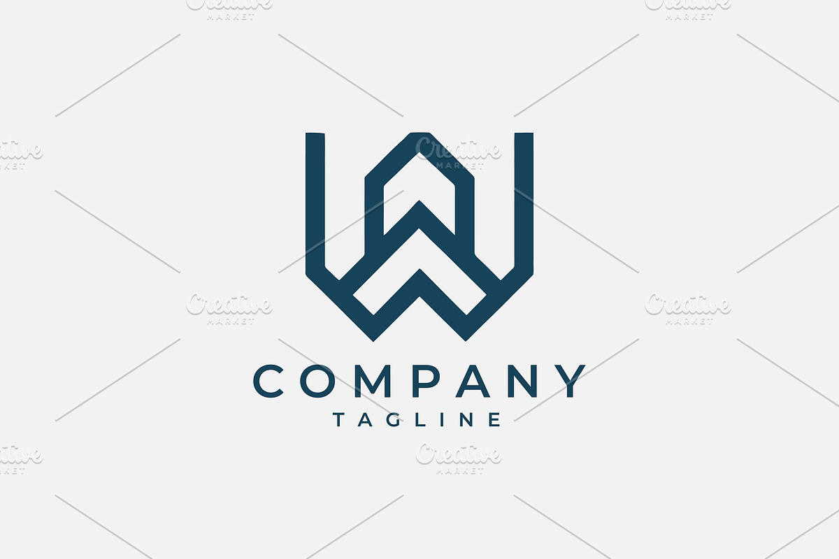Abstract Letter W Monogram Logo, a Branding & Logo Template by Vectorium Studio (Photo 2 of 2)