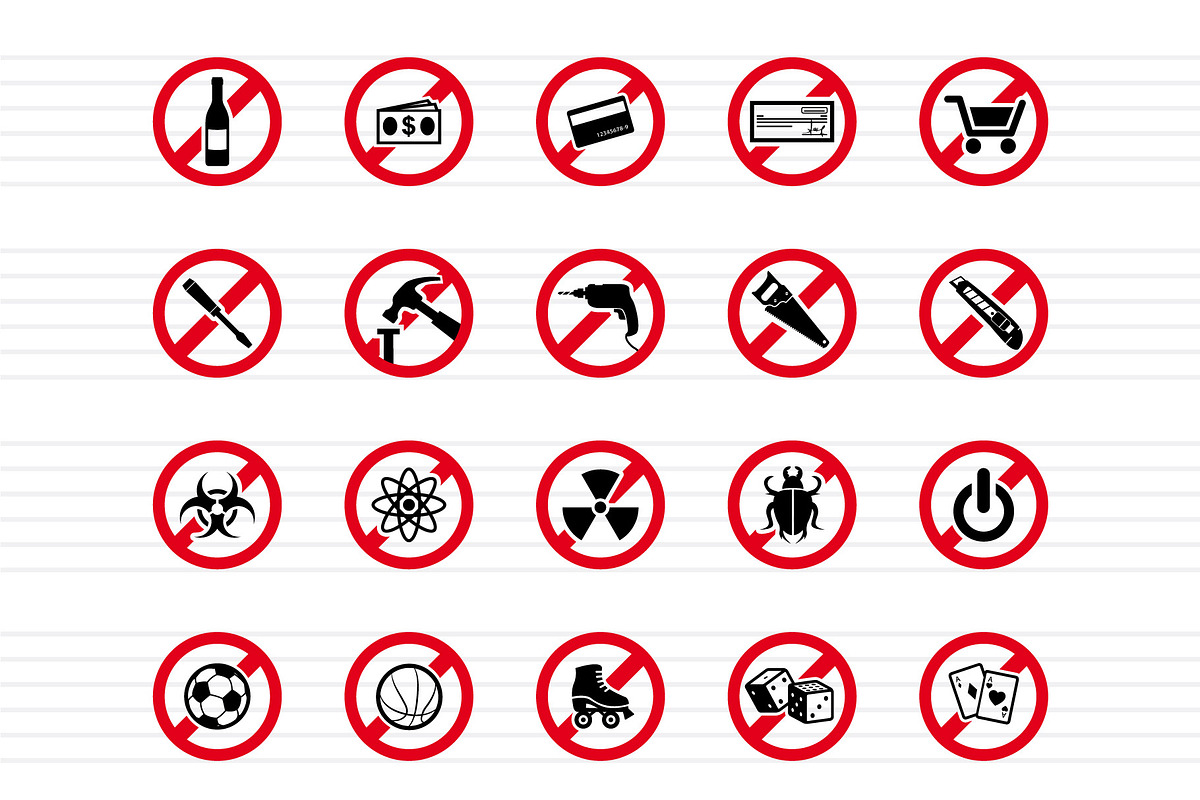 100 Forbidden Signs - Icons, an Icon by doghead (Photo 3 of 6)