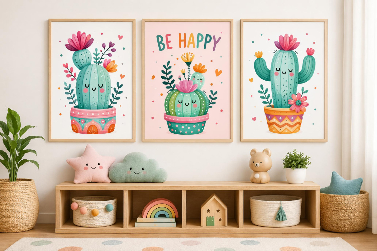 Whimsical Cactus Clipart 55 PNG, a Decorative Illustration by Whimsy Brush Studio (Photo 7 of 10)
