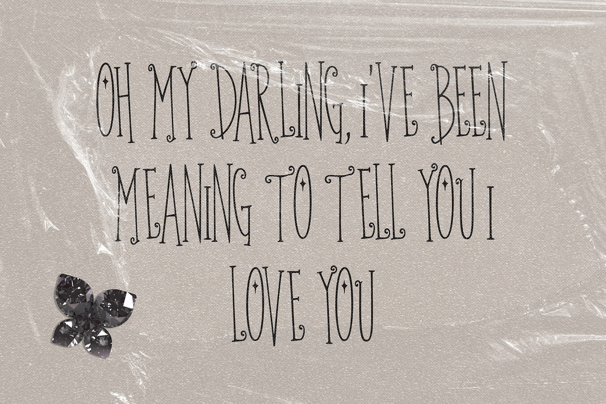 Honey October Sparkle Serif Font, a Serif Font by The October Creative (Photo 6 of 8)