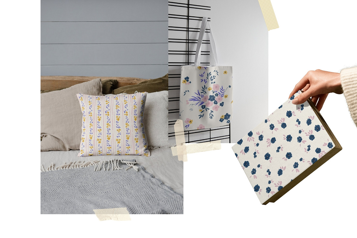 Painterly Floral. Whimsical Patterns, a Pattern Graphic by PaperJamLab (Photo 11 of 12)
