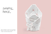Swaddle Wrap Blankets Minky & Muslin, a Mockup by mock-ups (Thumbnail 6 of 31)