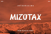 Mizotax, a Sans Serif Font by Ary_ngeblur (Thumbnail 1 of 5)