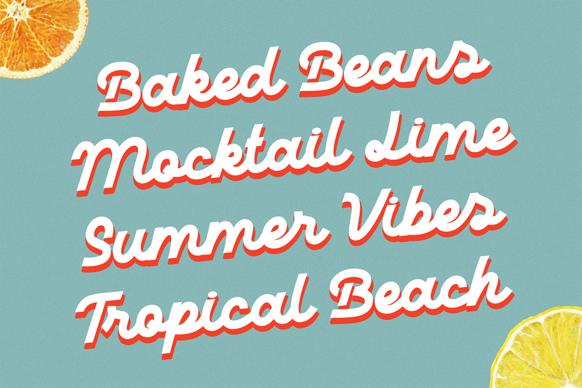 Daliot - Retro Script Display Font, a Script Font by Pekotype (Photo 10 of 14)