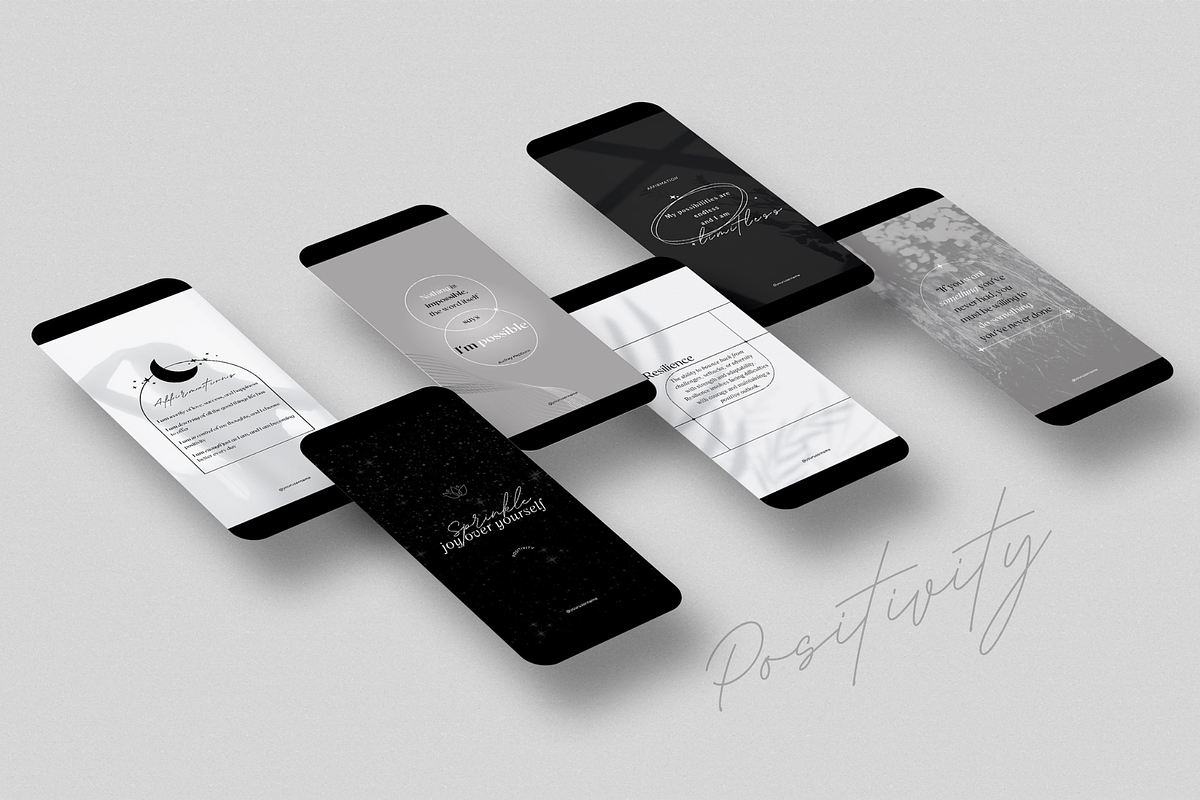 Motivational Instagram templates Kit, a Social Media Template by Soul & Maeum Store (Photo 5 of 8)