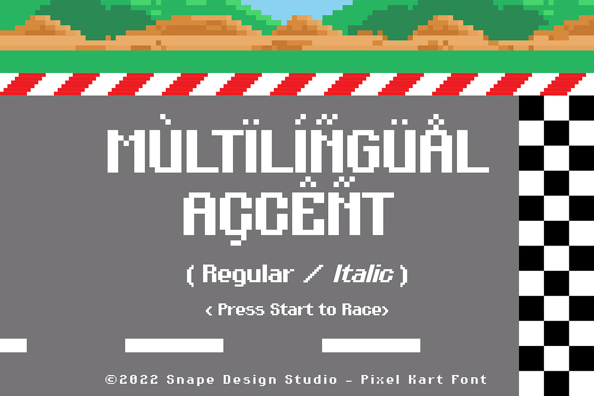 Pixel Kart - Pixel Font, a Font by Snape Design Studio (Photo 3 of 5)