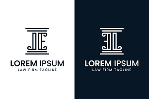 Letters EJ or EL Pillar Logo, a Branding & Logo Template by Pray Art Design Studio