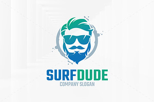 Surf Dude Logo Template