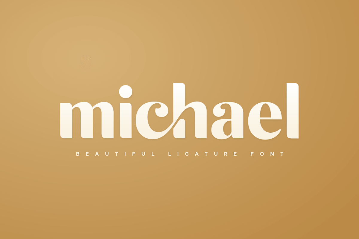 michael - beauty ligature font, a Sans Serif Font by Sensatype (Photo 17 of 17)