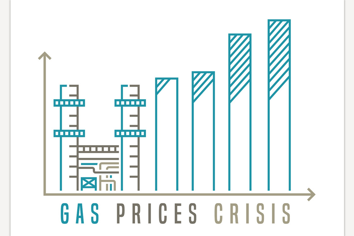 Global natural gas prices crisis., a Technology Illustration by Anna's Shop