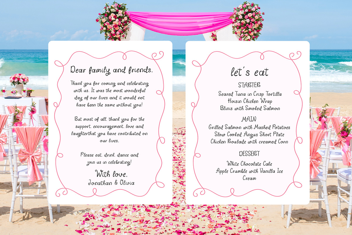 Whimsy Brides - Whimsical Curly Font, a Handwritten Font by Kaya Fonts (Photo 29 of 32)