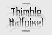 CS Thimble Halfpixel, a Blackletter Font by Craft Supply Co. (Thumbnail 1 of 8)