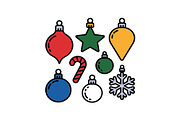 Colorful Christmas Ornament Pattern, a Graphic by yasushie (Thumbnail 11 of 16)
