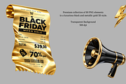 Black Friday 3D PNG Elements, an Object Illustration by MarisoArt (Thumbnail 3 of 6)