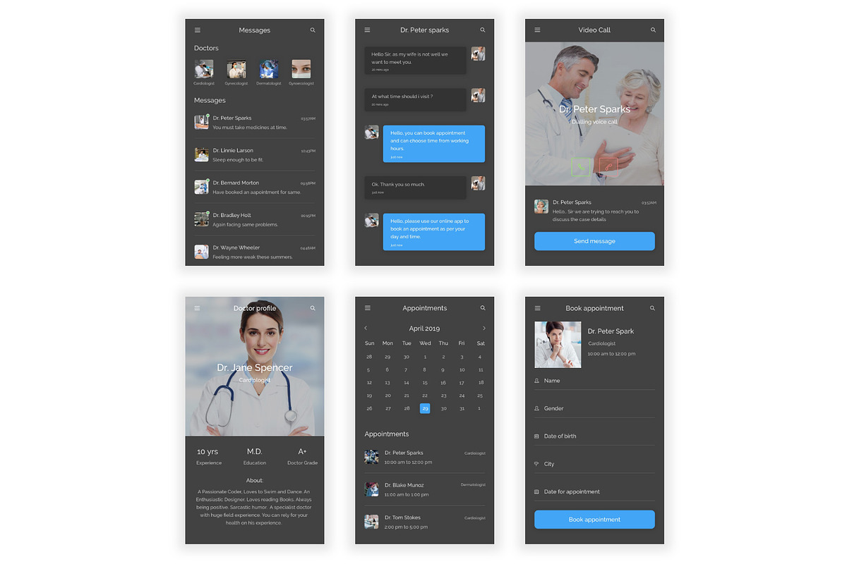 Svaas - Hospital & Medical XD App, an UI Kit Template by themelove