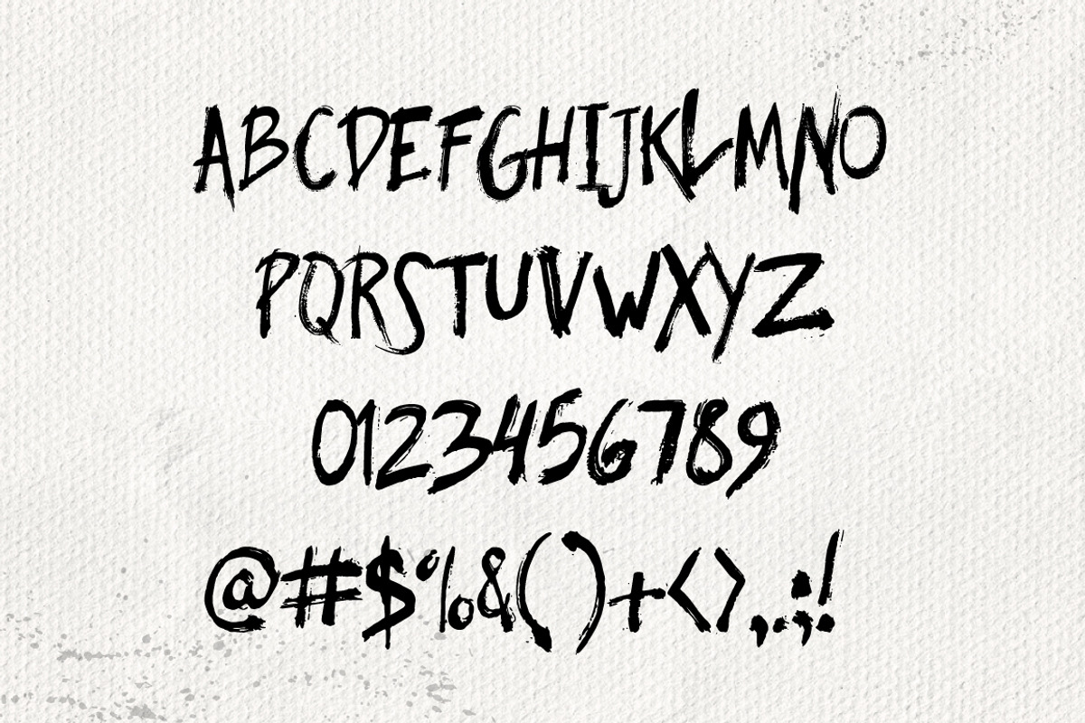 Akula- Dry Brush Font preview 4