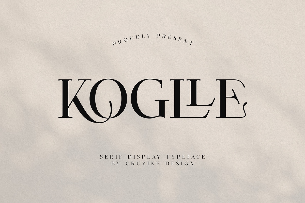 Koglle Elegant Serif, a Serif Font by Cruzine (Photo 1 of 8)
