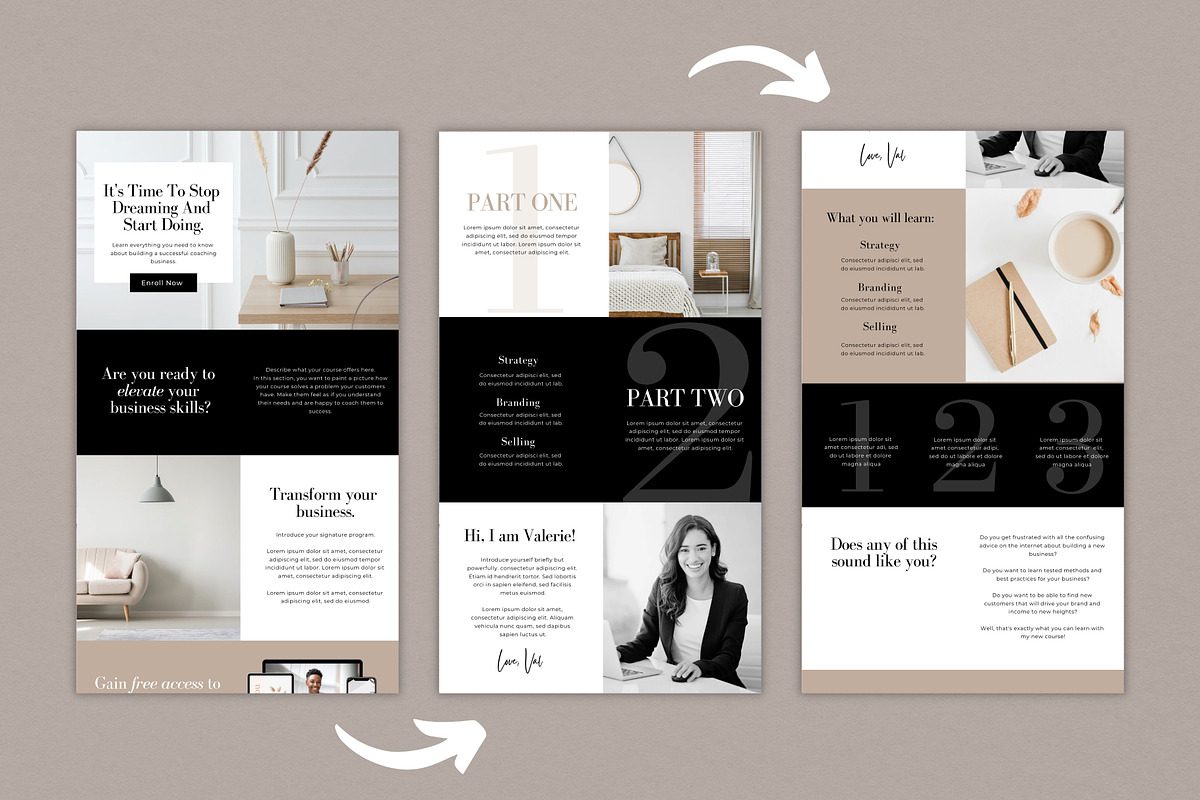 Classic Course Sales Page Template, a Websites & App Template by DeeBeeDesign (Photo 5 of 10)
