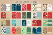 Set of 40 christmas gift tags, a Pattern Graphic by SomStock (Thumbnail 4 of 5)