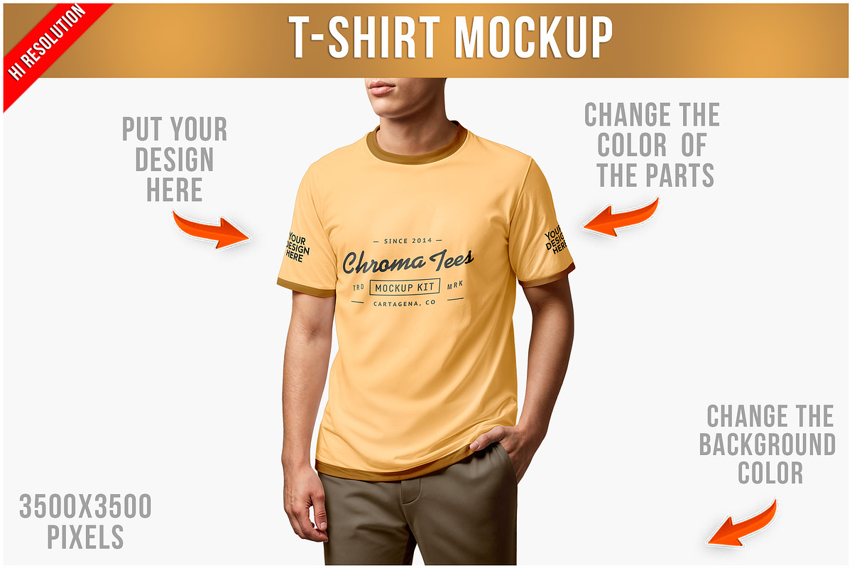 T-Shirt Mockup Man PSD, a Shirt Mockup by Bruno's Shop (Photo 1 of 4)