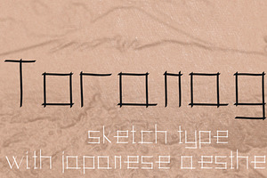 Toranaga, a Japanese inspired font, a Script Font by Kreativ Font