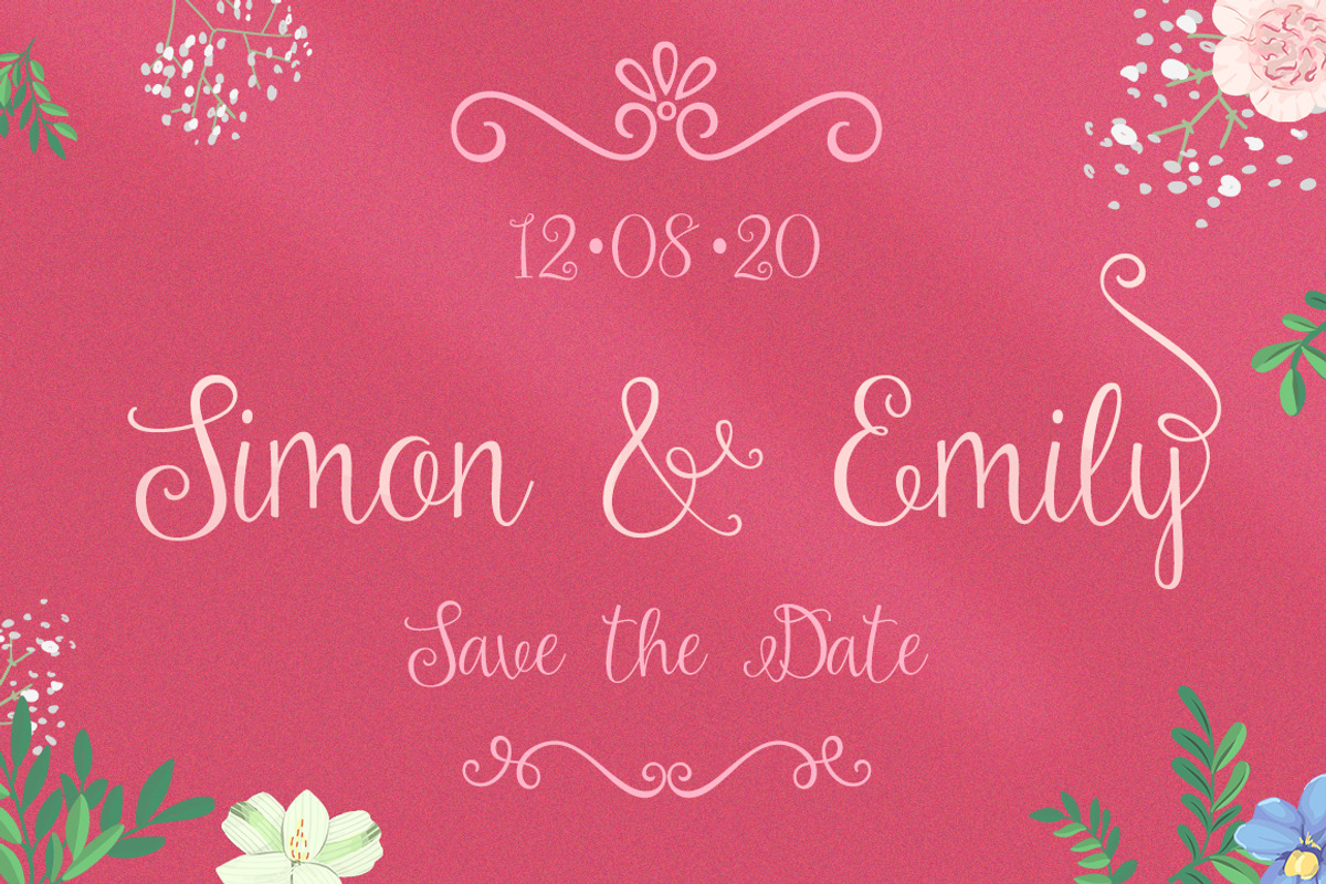 Amelia Script + Ornaments preview 3