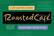 Roasted Cafe Handwritten Brush, a Script Font by stylishtype.co (Thumbnail 1 of 10)