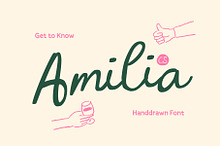 CS Amilia – Handwritten Script Font