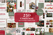 Christmas Instagram Templates, a Social Media Template by SociallyyCreative (Thumbnail 1 of 10)