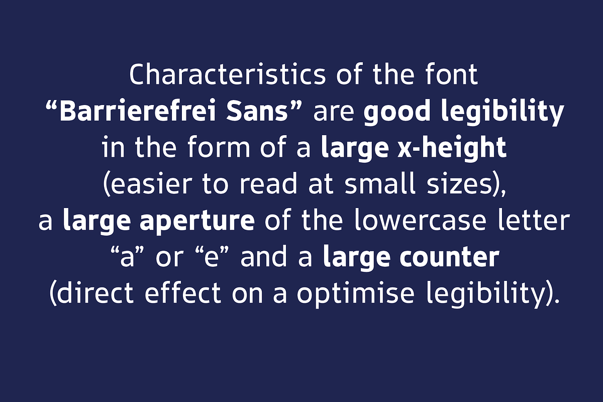 TYPEFACE Barrierefrei Sans 9 Styles, a Sans Serif Font by Typo Graphic Design (Photo 8 of 8)