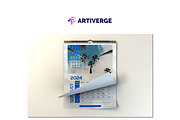 2024 Realstic Modern Calendar, an Object Graphic by Artiverge (Thumbnail 4 of 5)