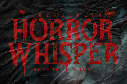 Horror Whisper - Horror Font, a Font by PutraCetol Studio