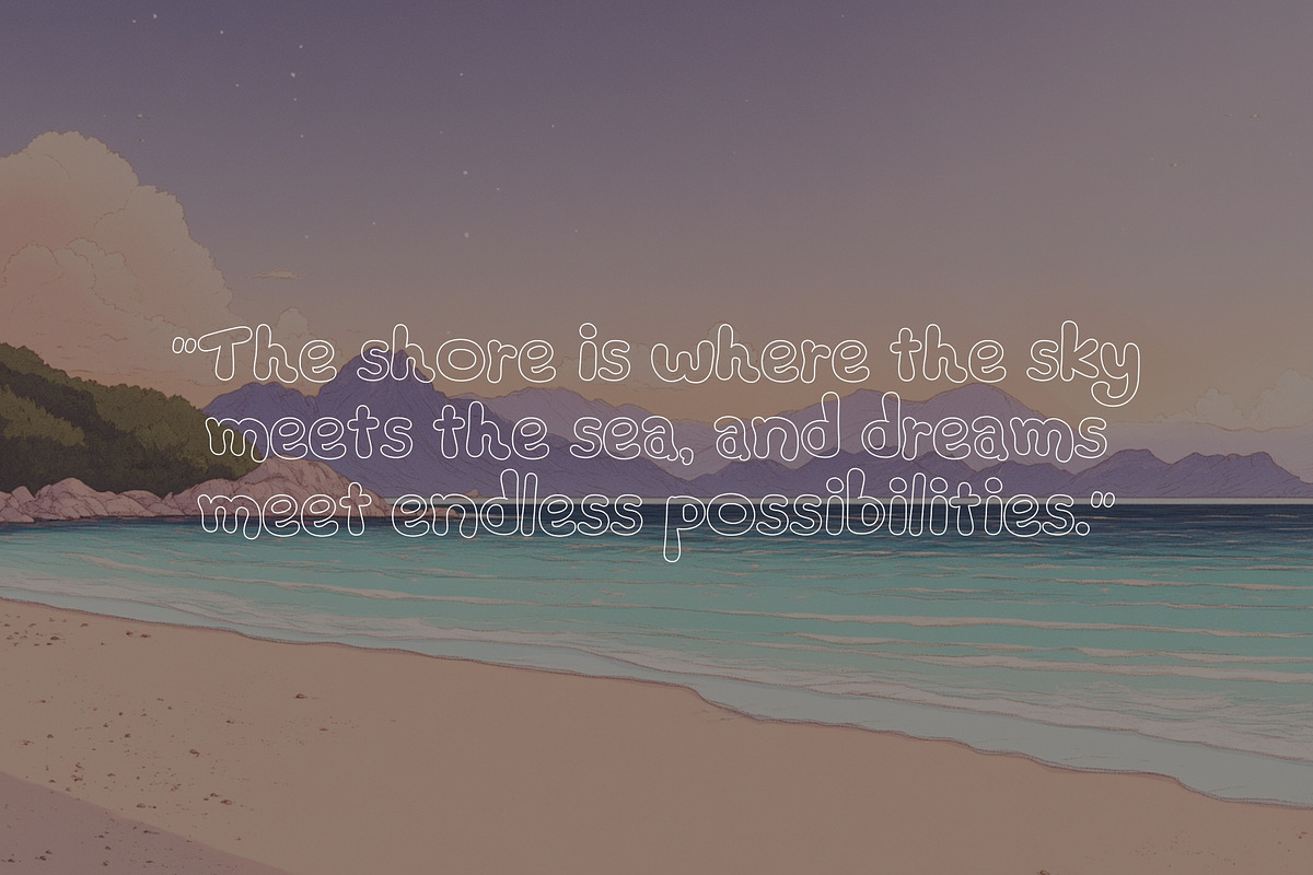 Outline Echoes - Outline Typeface, a Handwritten Font by HipFonts (Photo 5 of 8)