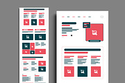 Wireframe Landing Page Design, a Wireframe Template by MightyDesign (Thumbnail 2 of 6)