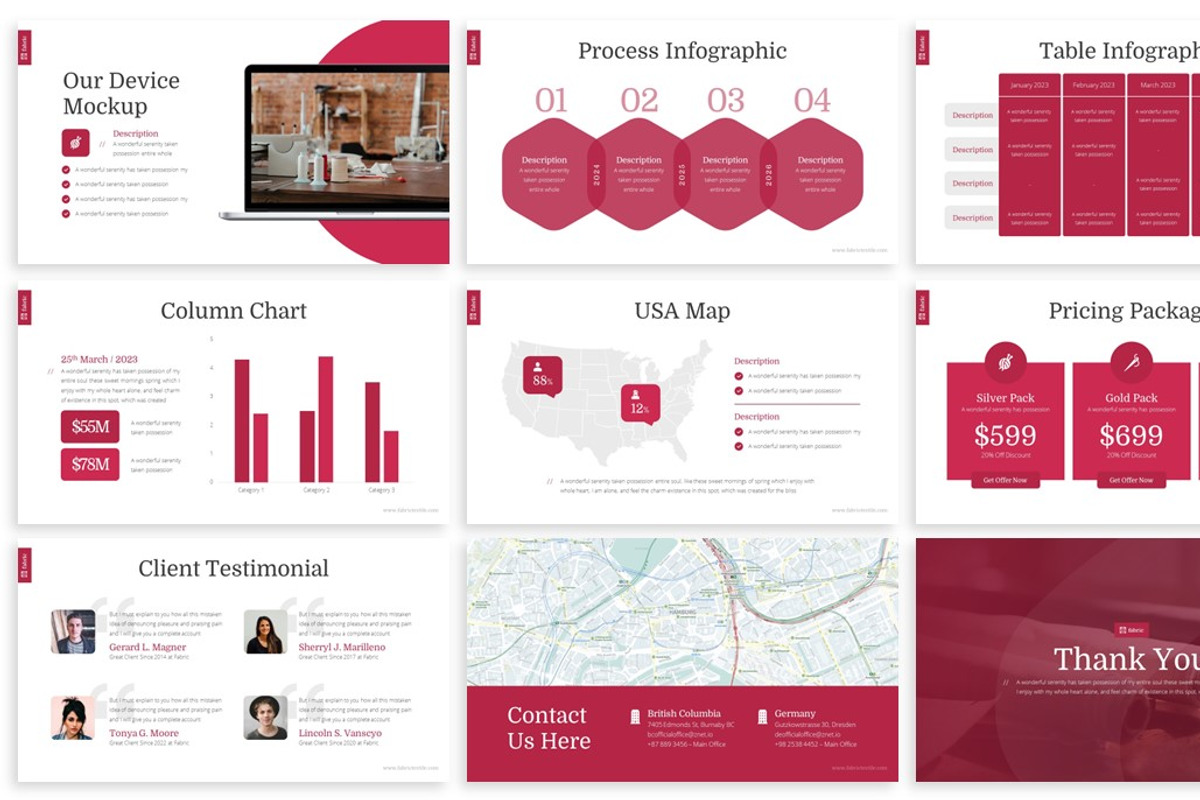 Fabric - Manufacture Keynote, a Presentation Template by SlideFactory (Photo 4 of 4)