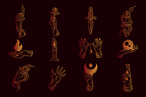 120 Set Bundle Mystical Tattoo