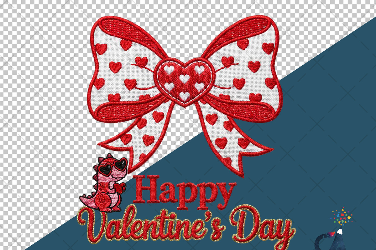 Happy Valentine Coquette Bow PNG, an Illustration by Creative Art (Photo 5 of 6)