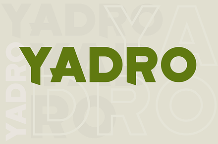 Yadro font family, a Sans Serif Font by vladimir.berla