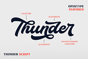 Thunder Script, a Script Font by hastatypestd (Thumbnail 2 of 10)