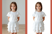 T-Shirt and Skirt Mockup PSD, a Shirt Mockup by Anna Druzhkova (Thumbnail 2 of 5)