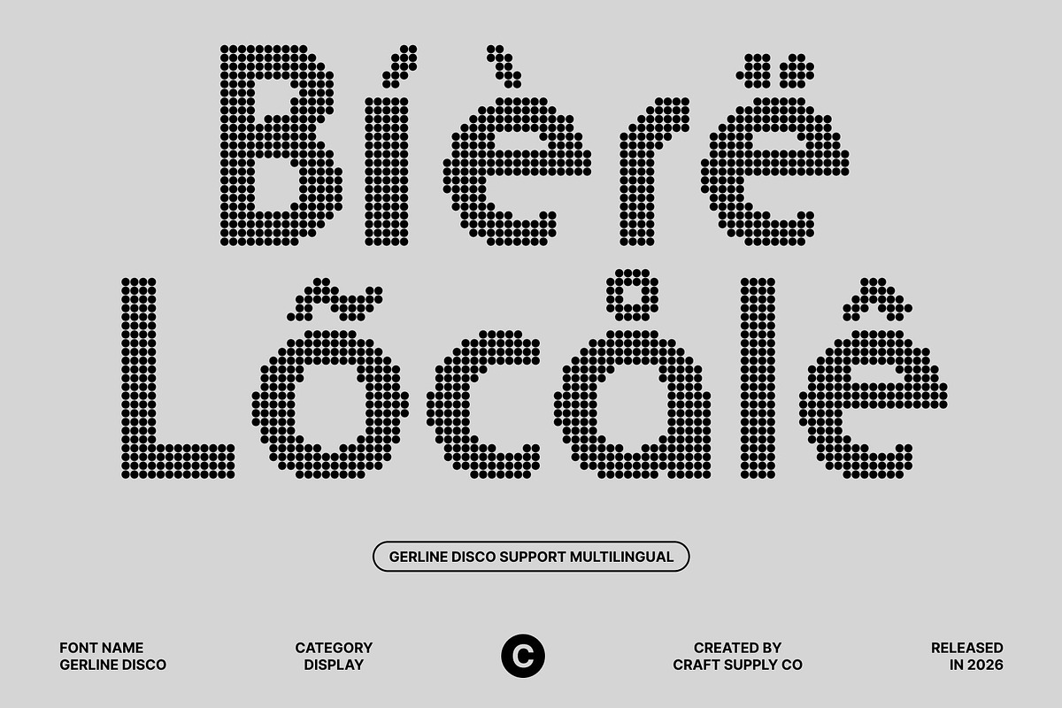 Gerline Disco, a Sans Serif Font by Craft Supply Co. (Photo 6 of 8)