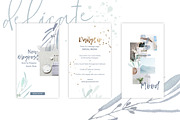 CANVA Watercolor Instagram Pack, a Social Media Template by Eviory (Thumbnail 5 of 10)