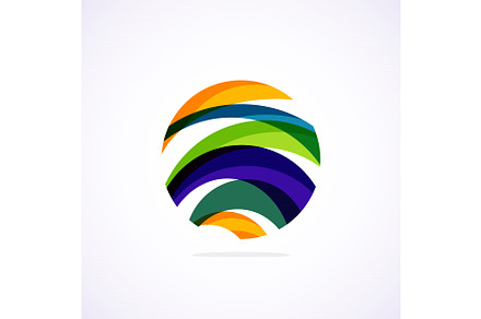 Abstract circle logo - minimalist, an Illustration by antishock