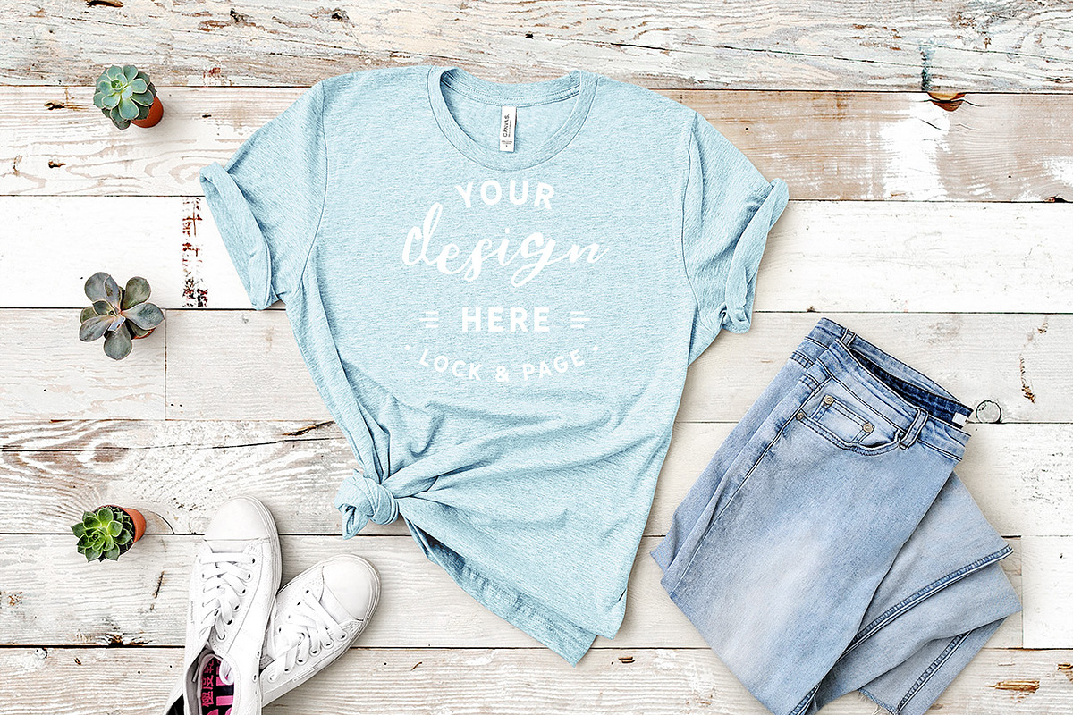 Mockup Bundle Bella Canvas T-Shirt, a Household Mockup by lock and page (Photo 16 of 45)