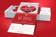 Tree Heart Valentines Party Ticket, a Card Template by Godserv Designs (Thumbnail 3 of 9)