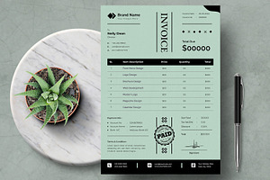 Business Invoice Design Template, a Stationery Template by MightyDesign